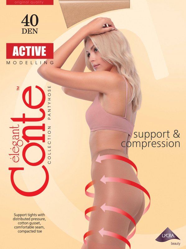 Колготки женские Conte ACTIVE 40 корректирующие