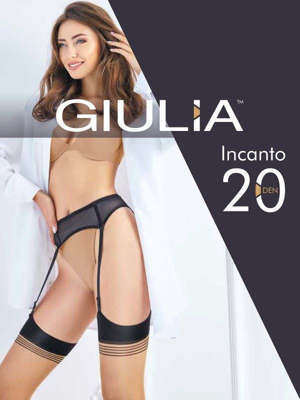 Чулки женские Giulia INCANTO 01 под пояс