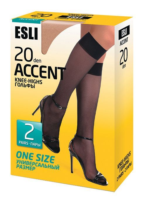 Гольфы женские Esli  ACCENT 20 (2 пары)