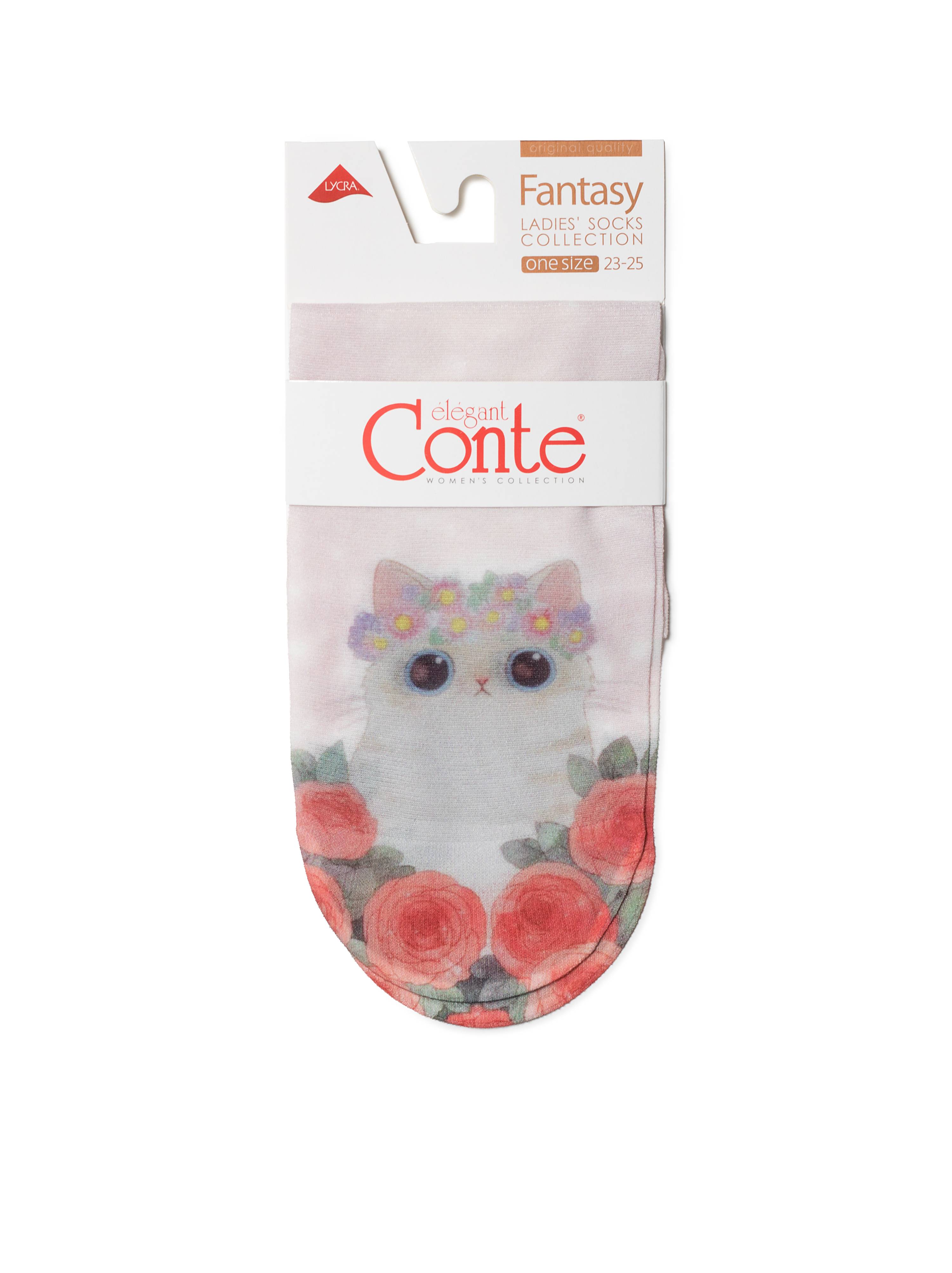 Женские модные носки Conte с рисунком Fantasy 40 215 Котик
