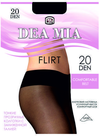 Колготки женские DEA MIA FLIRT 20 (заниженная талия) Элегантные