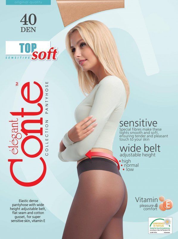 Колготки женские Conte TOP SOFT 40 элегантные