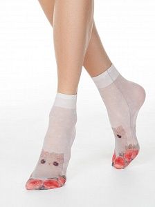Женские модные носки Conte с рисунком Fantasy 40 215 Котик